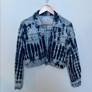 Good American Crop Denim Jacket